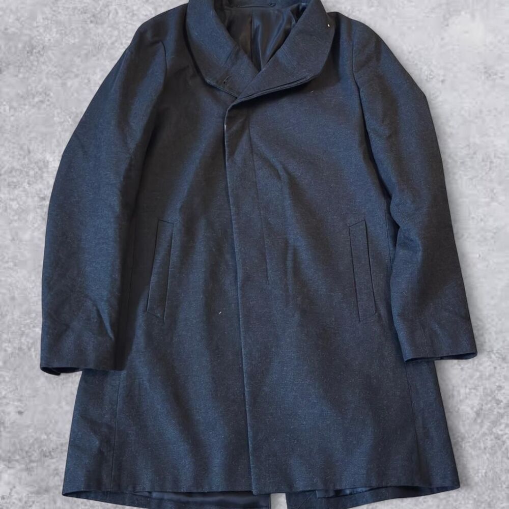 Allsaints Men's Black and Grey Coat